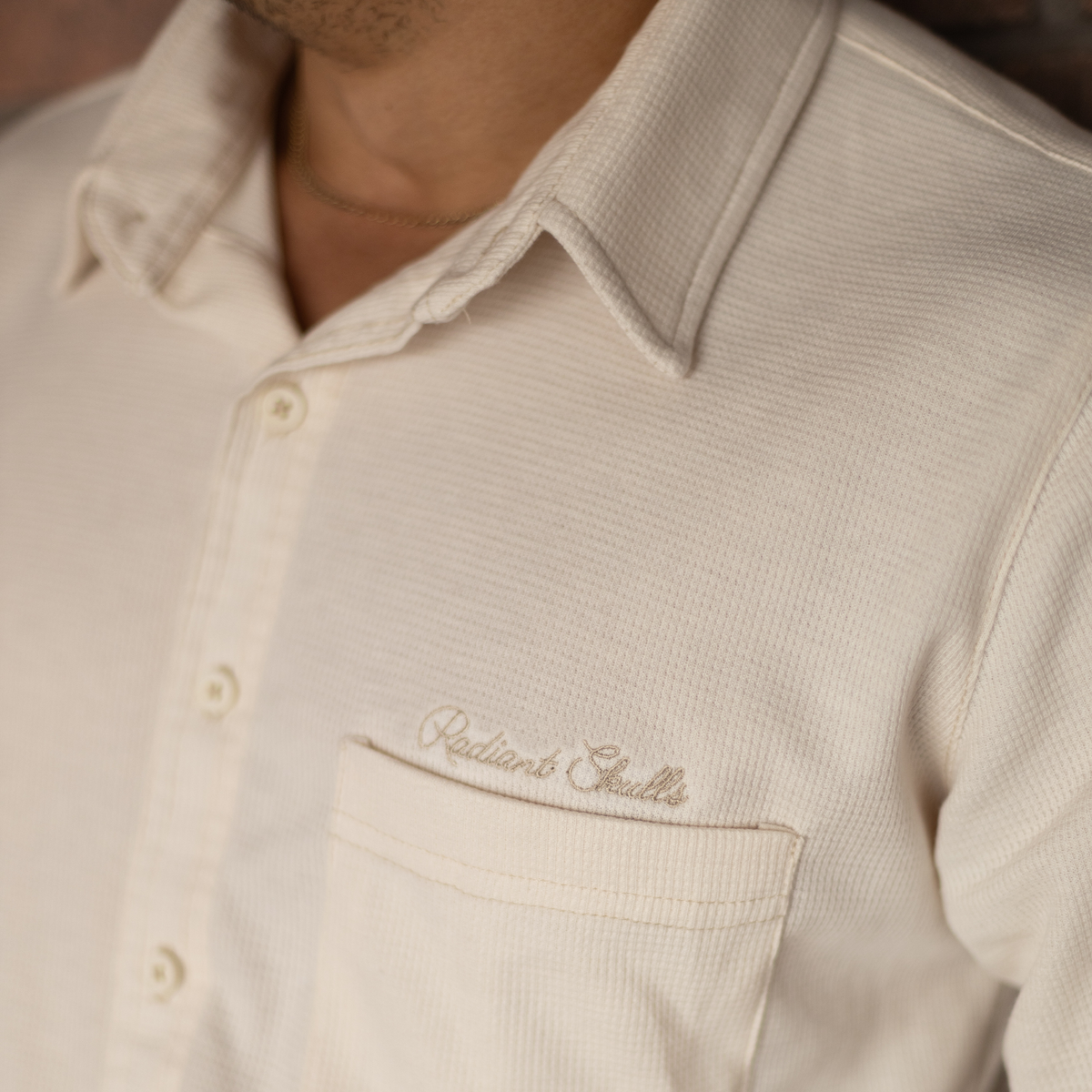 Camisa Clásica - Beige