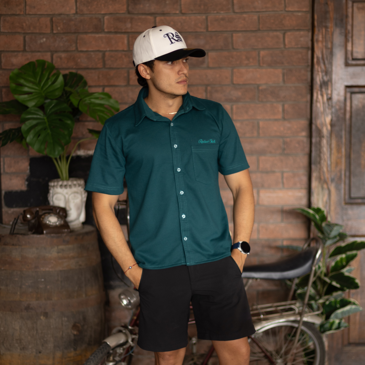 Camisa Clásica - Verde Petróleo